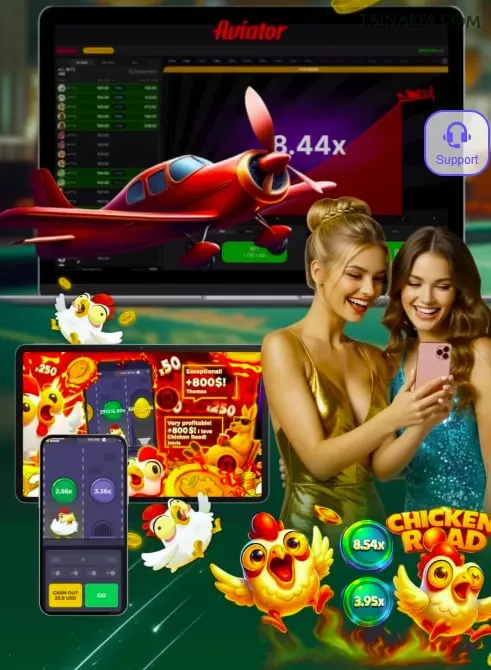 Aplicativo móvel tainakf para iOS e Android
